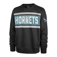 Charlotte Hornets '47 Tribeca Emerson Pullover Sweatshirt Heather Black