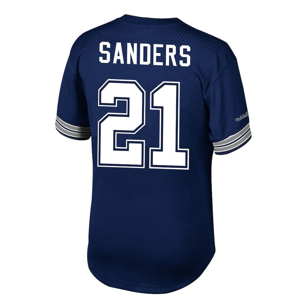 Deion Sanders Dallas Cowboys Retired Player Name & Number Mesh Top Navy