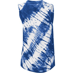 Milwaukee Brewers Touch Women's Money Ball Tie-Dye Tank Top - Blue Tanks