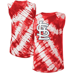 St. Louis Cardinals Touch Women's Money Ball Tie-Dye Tank Top - Red Tanks