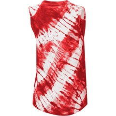 St. Louis Cardinals Touch Women's Money Ball Tie-Dye Tank Top - Red Tanks
