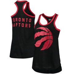 Toronto Raptors G-III Sports by Carl Banks Women's Showdown Scoop-Neck Racerback Tank Top Black