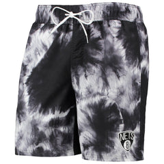Brooklyn Nets G-III Sports by Carl Banks Splash Volley Swim Shorts Black