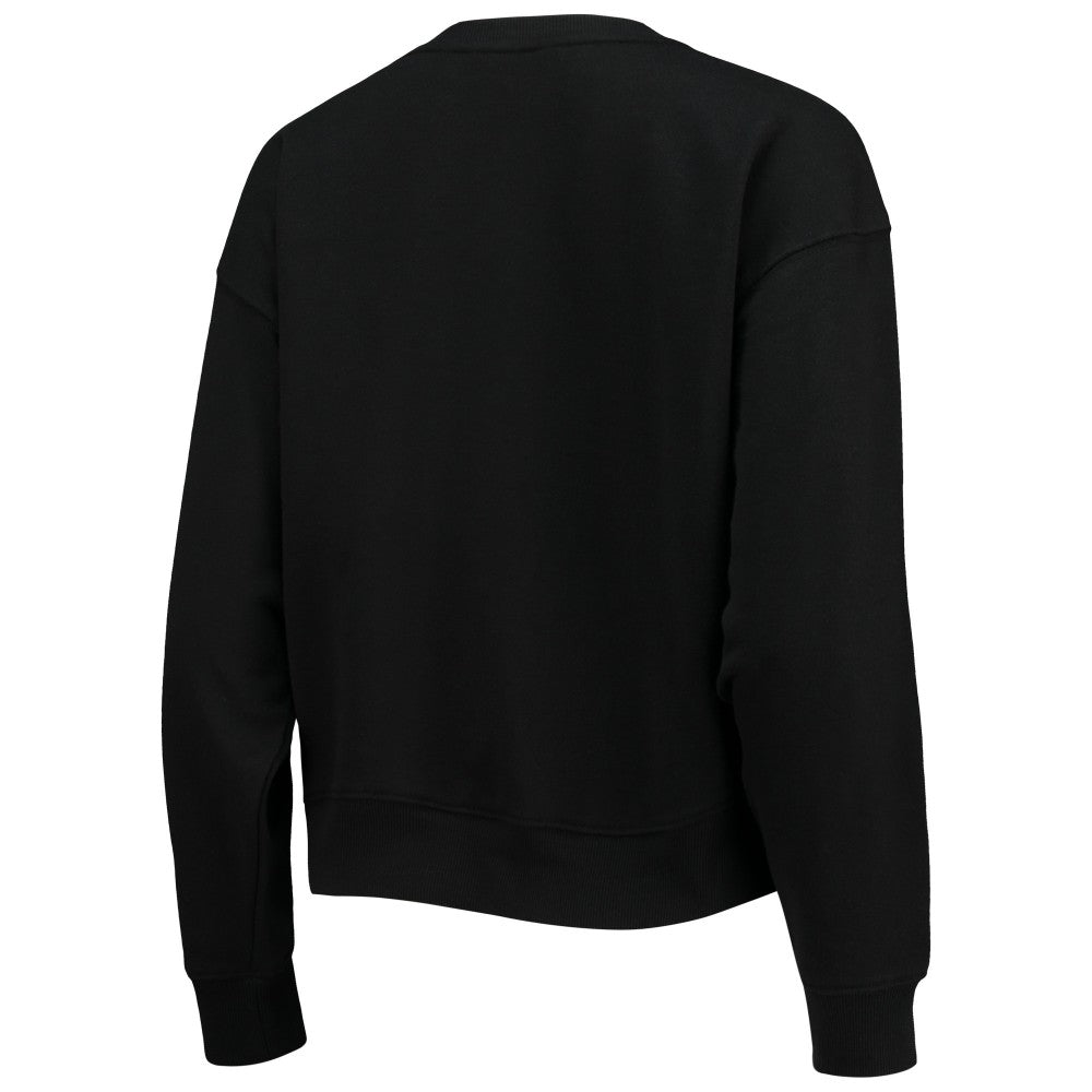 Miami Marlins DKNY Sport Women's Carrie Pullover Sweatshirt - Black Pullover