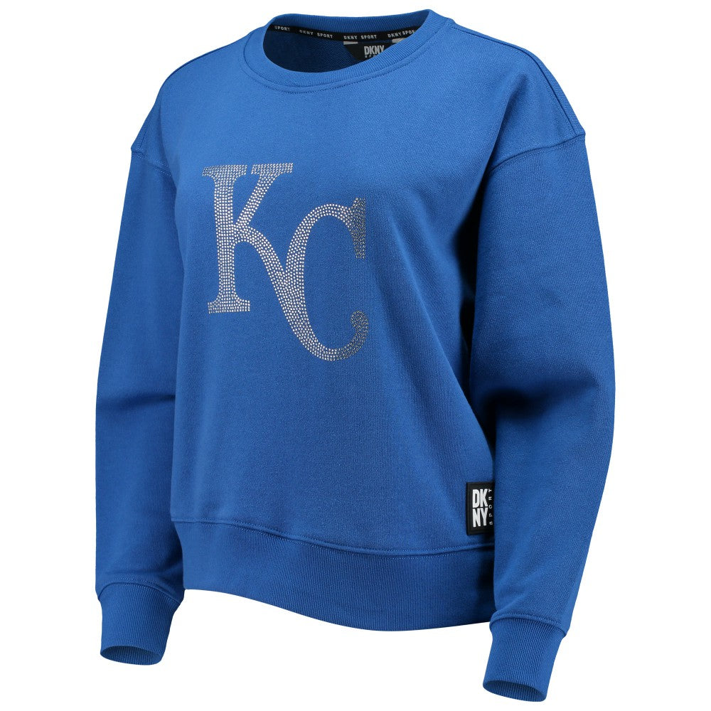 Kansas City Royals DKNY Sport Women's Carrie Pullover Sweatshirt - Royal Pullover