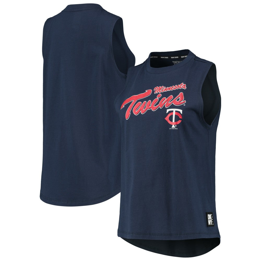 Minnesota Twins DKNY Sport Women's Marcie Tank Top - Navy Tanks
