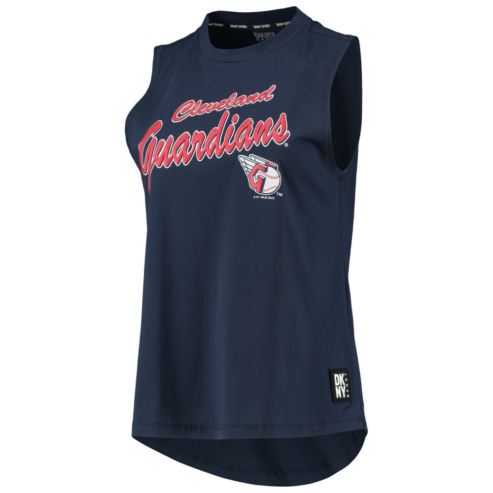 Cleveland Guardians DKNY Sport Women's Marcie Tank Top - Navy Tanks