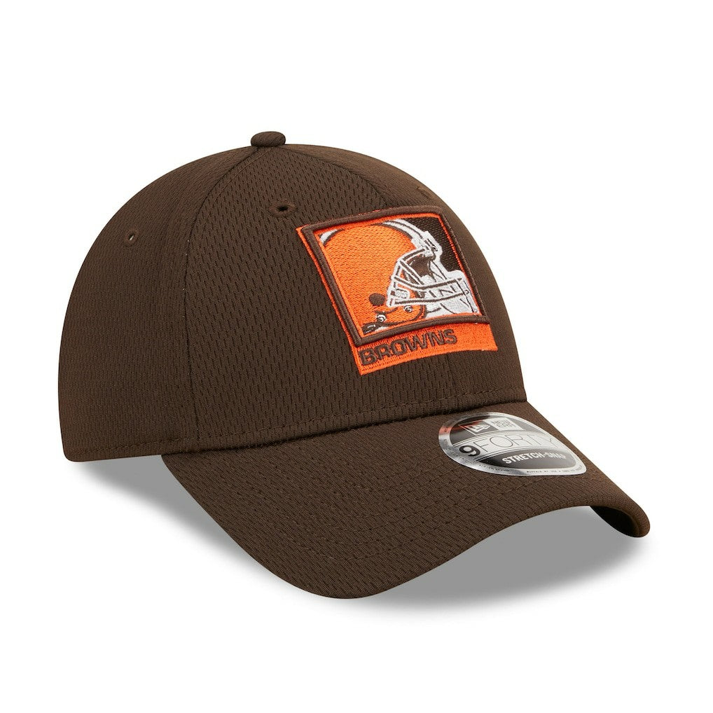 Cleveland Browns New Era Framed AF 9FORTY Snapback Hat Brown
