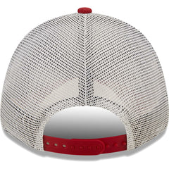 Arizona Cardinals New Era Logo Patch Trucker 9FORTY Snapback Hat Cardinal/White