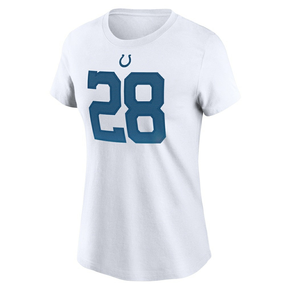 Jonathan Taylor Indianapolis Colts Women's Name & Number T-Shirt White