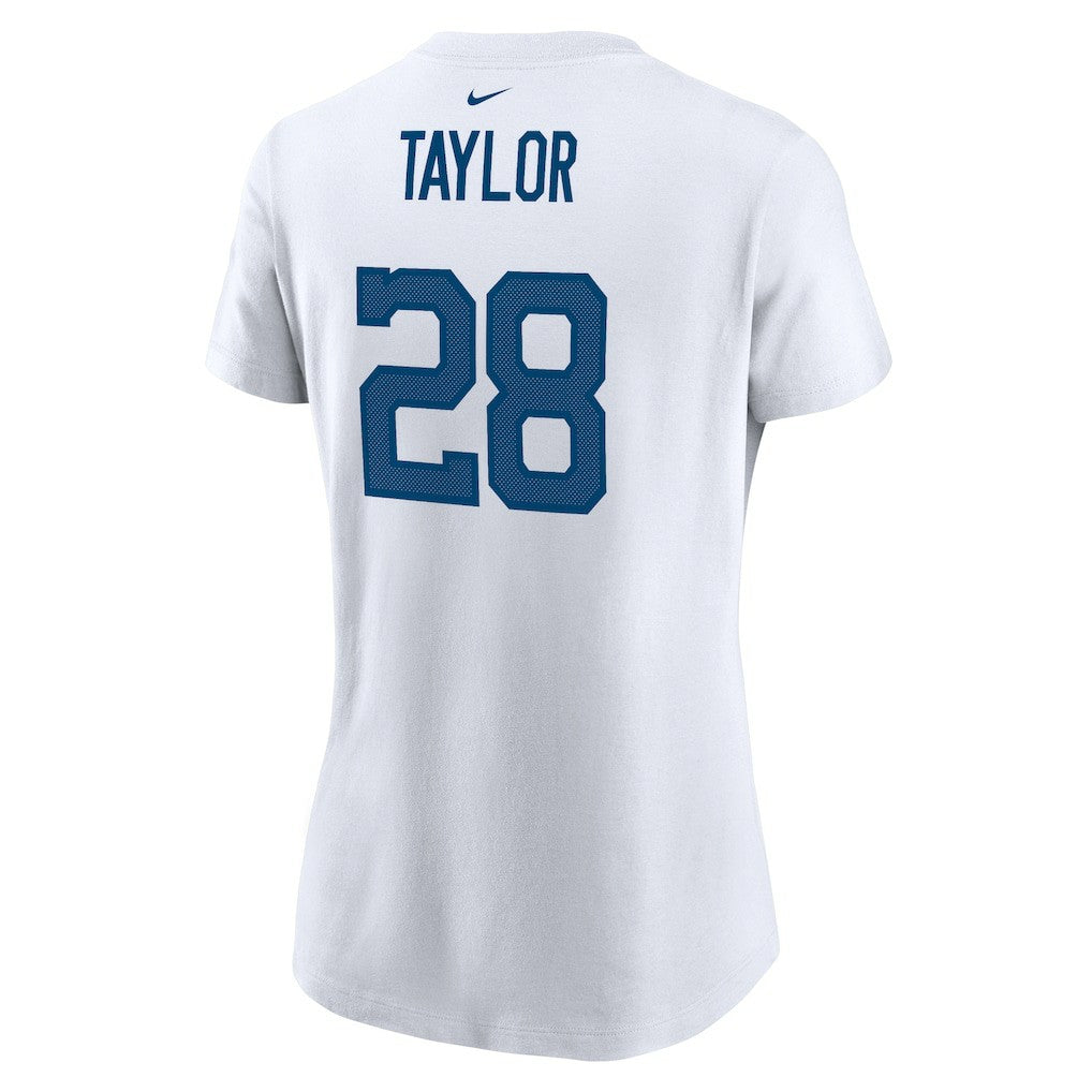 Jonathan Taylor Indianapolis Colts Women's Name & Number T-Shirt White