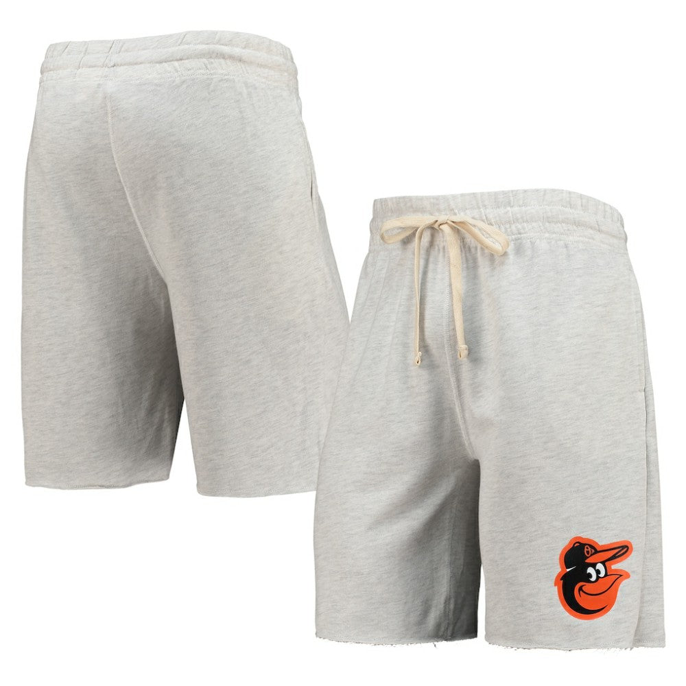 Baltimore Orioles Concepts Sport Mainstream Terry Tri-Blend Shorts - Oatmeal Shorts