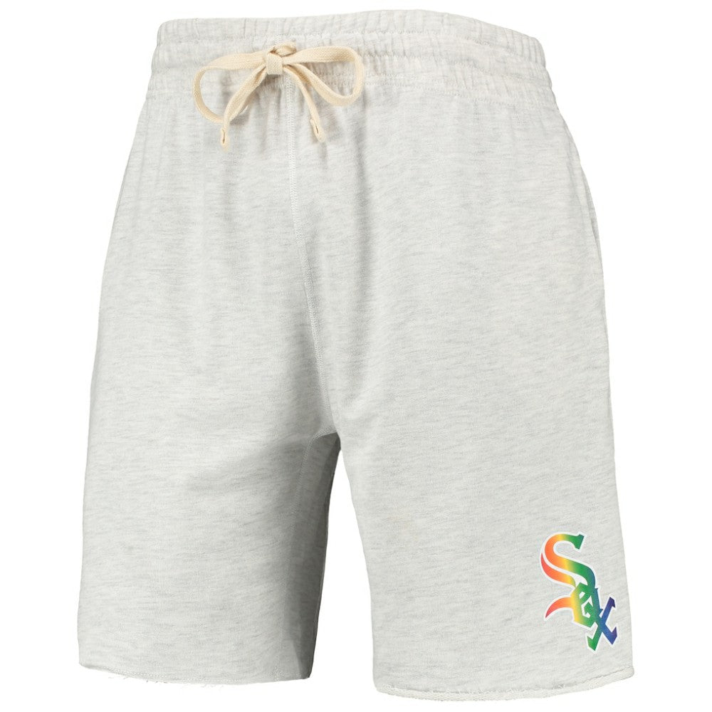 Chicago White Sox Concepts Sport Mainstream Logo Terry Tri-Blend Shorts - Oatmeal Shorts