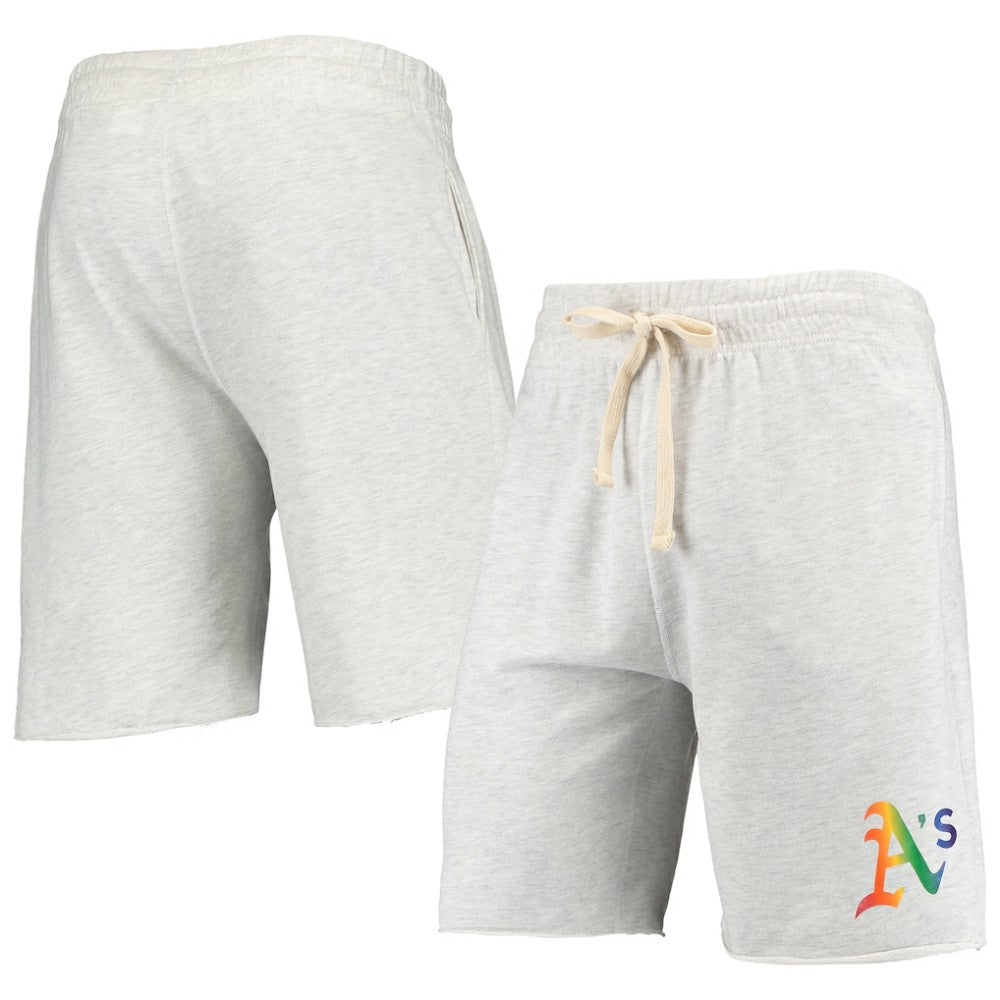Athletics Concepts Sport Mainstream Logo Terry Tri-Blend Shorts - Oatmeal Shorts