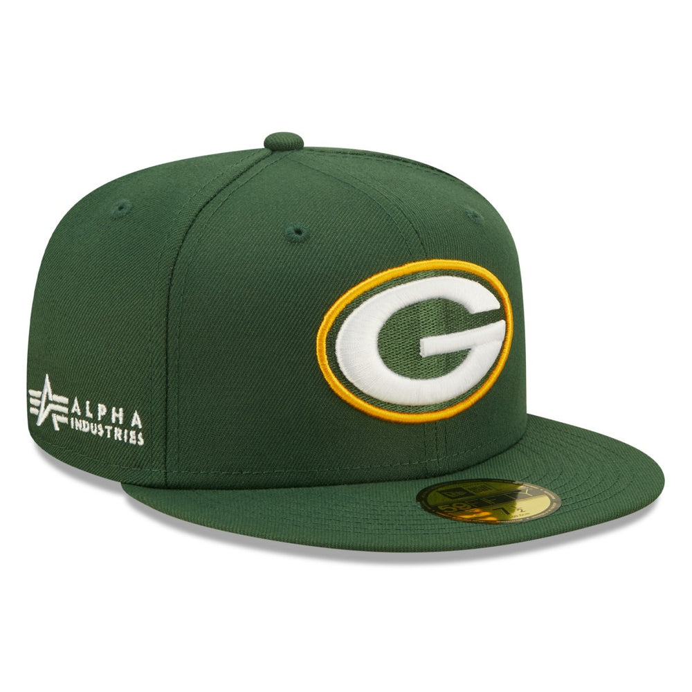Green Bay Packers New Era x Alpha Industries Alpha 59FIFTY Fitted Hat Green