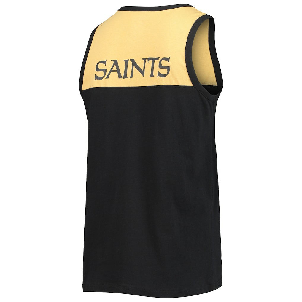 New Orleans Saints Starter Team Touchdown Fashion Tank Top Black/Gold