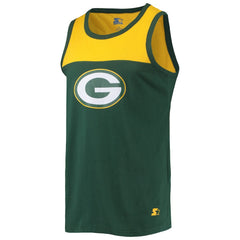 Green Bay Packers Starter Team Touchdown Fashion Tank Top Green/Gold