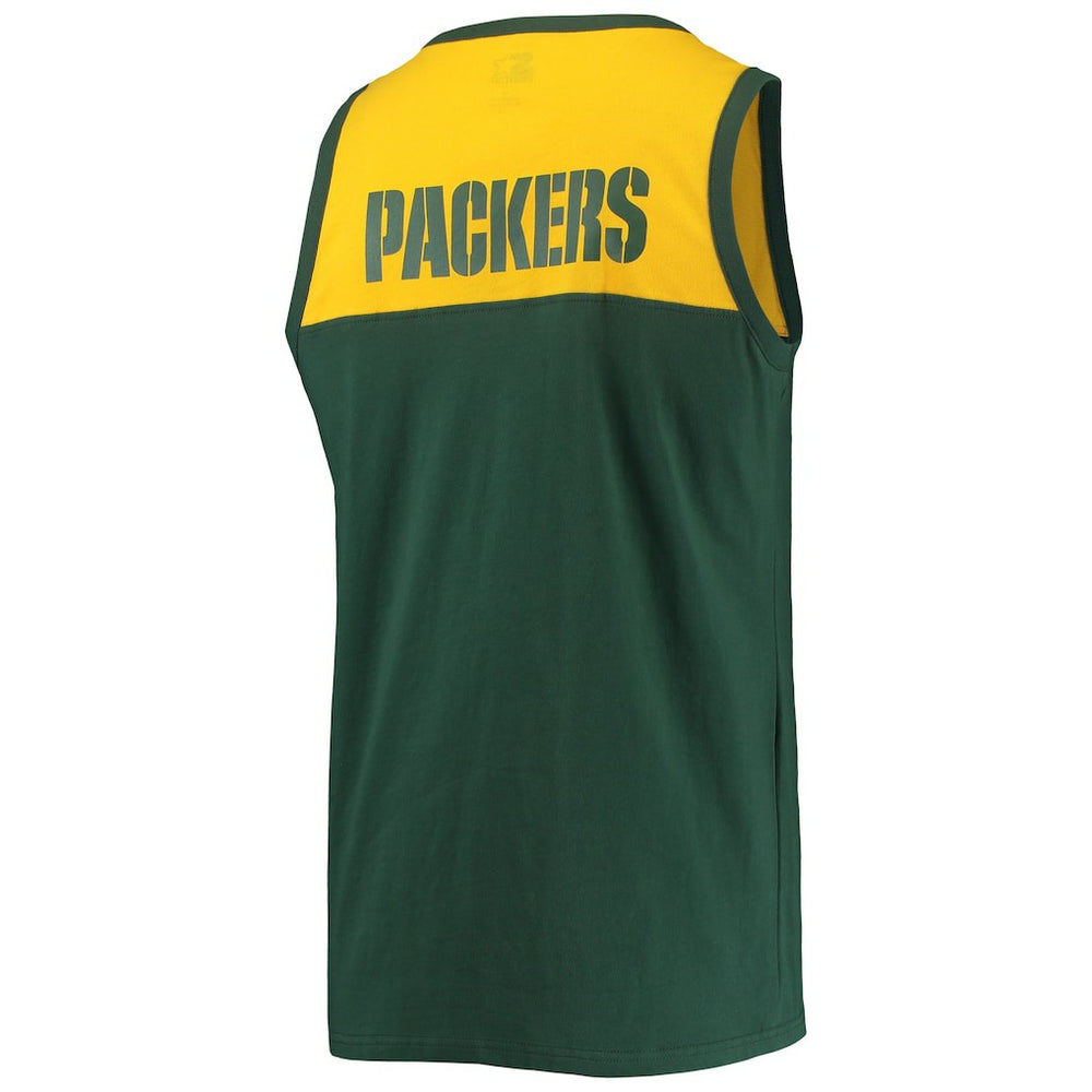 Green Bay Packers Starter Team Touchdown Fashion Tank Top Green/Gold