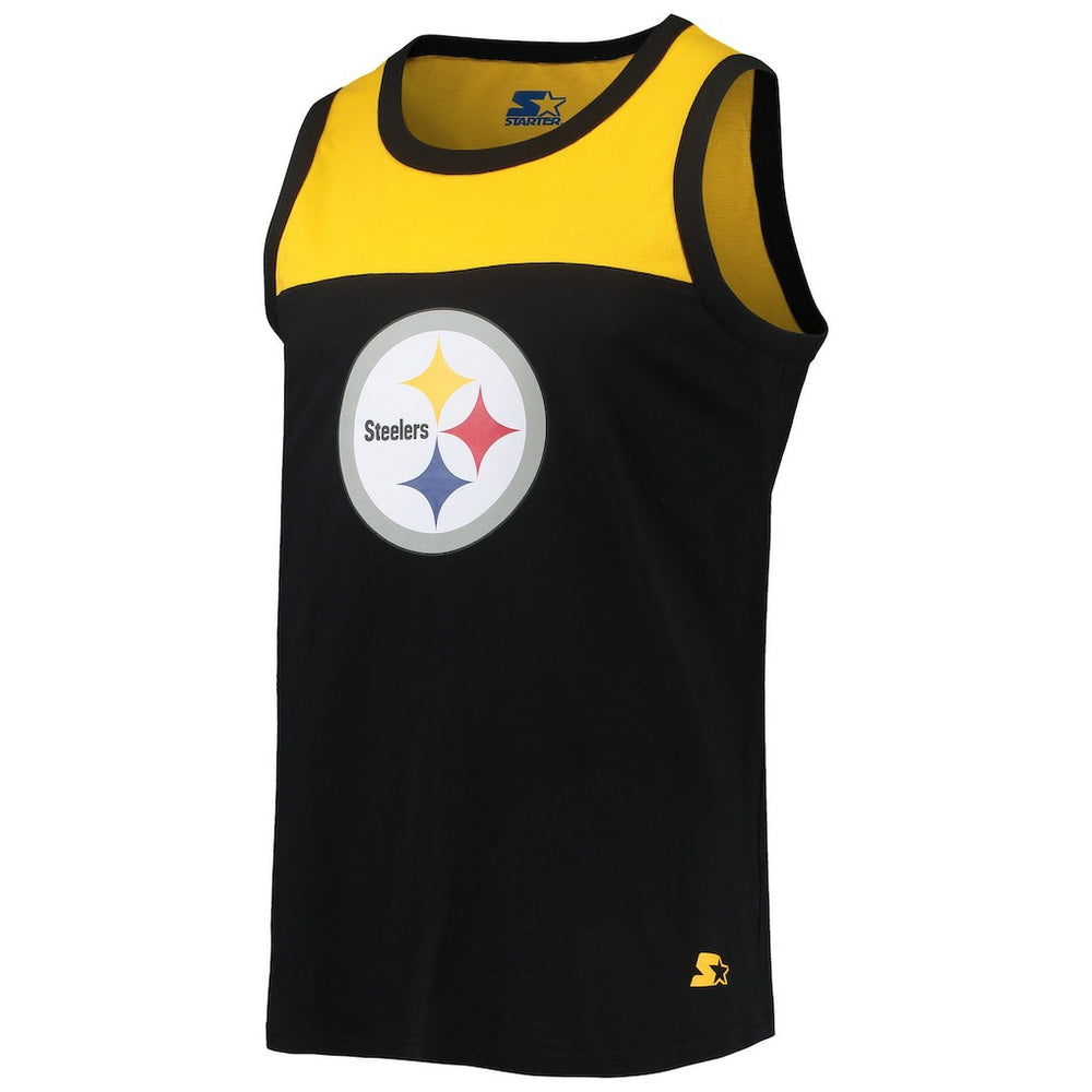 Pittsburgh Steelers Starter Team Touchdown Fashion Tank Top Black/Gold