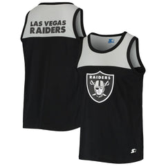 Las Vegas Raiders Starter Team Touchdown Fashion Tank Top Black/Silver