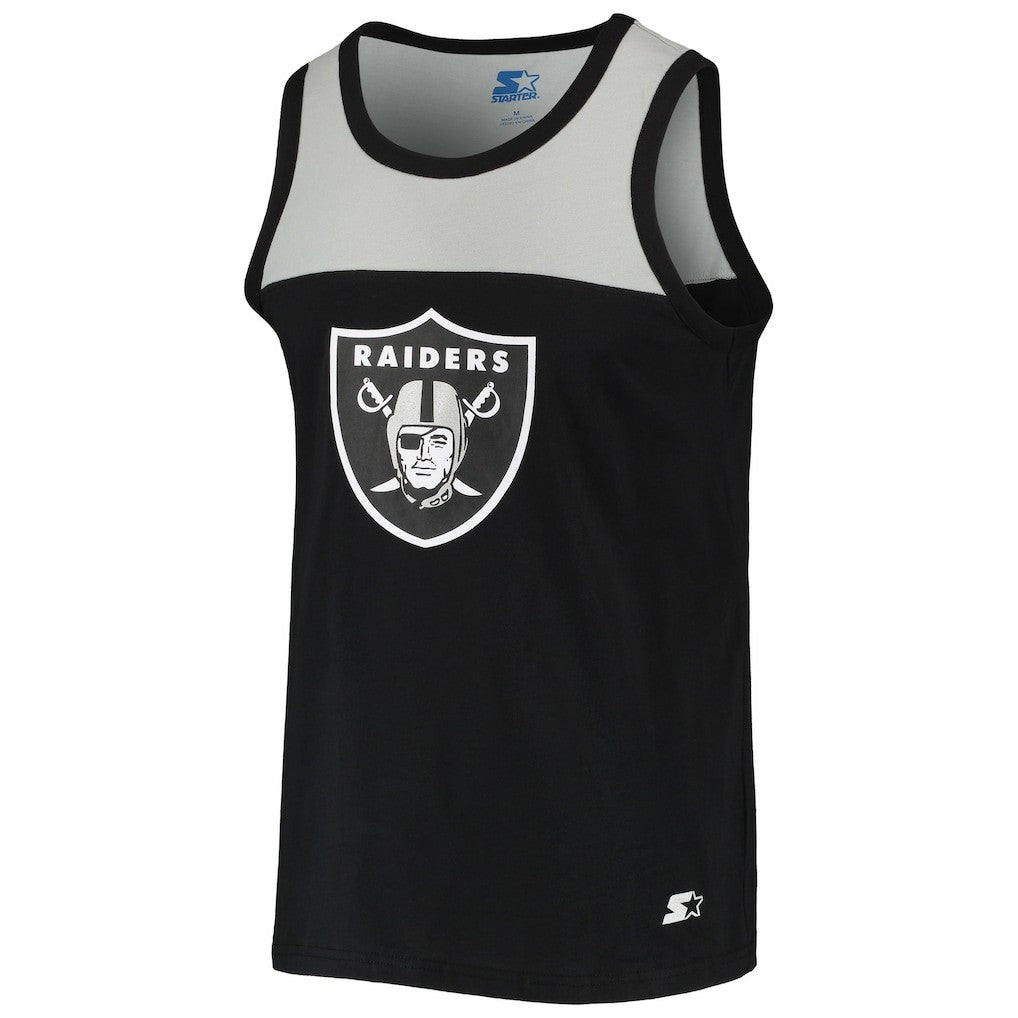 Las Vegas Raiders Starter Team Touchdown Fashion Tank Top Black/Silver