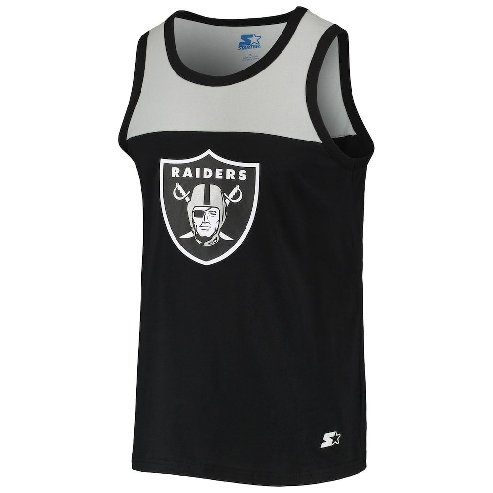 Las Vegas Raiders Starter Team Touchdown Fashion Tank Top Black/Silver