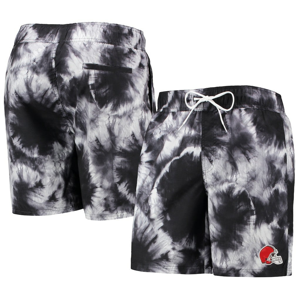 Cleveland Browns G-III Sports by Carl Banks Splash Volley Swim Shorts Black