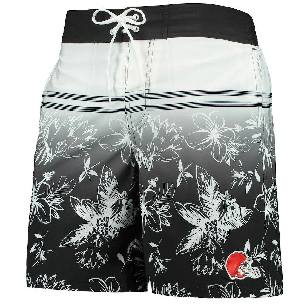 Cleveland Browns G-III Sports by Carl Banks Island Volley Swim Shorts Black