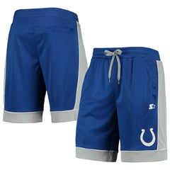 Indianapolis Colts Starter Fan Favorite Fashion Shorts Royal/Gray