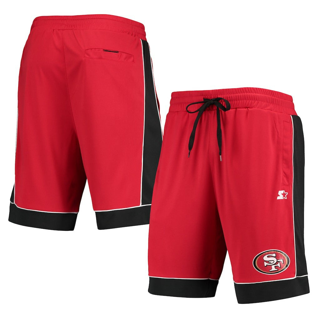 San Francisco 49ers Starter Fan Favorite Fashion Shorts Scarlet/Black