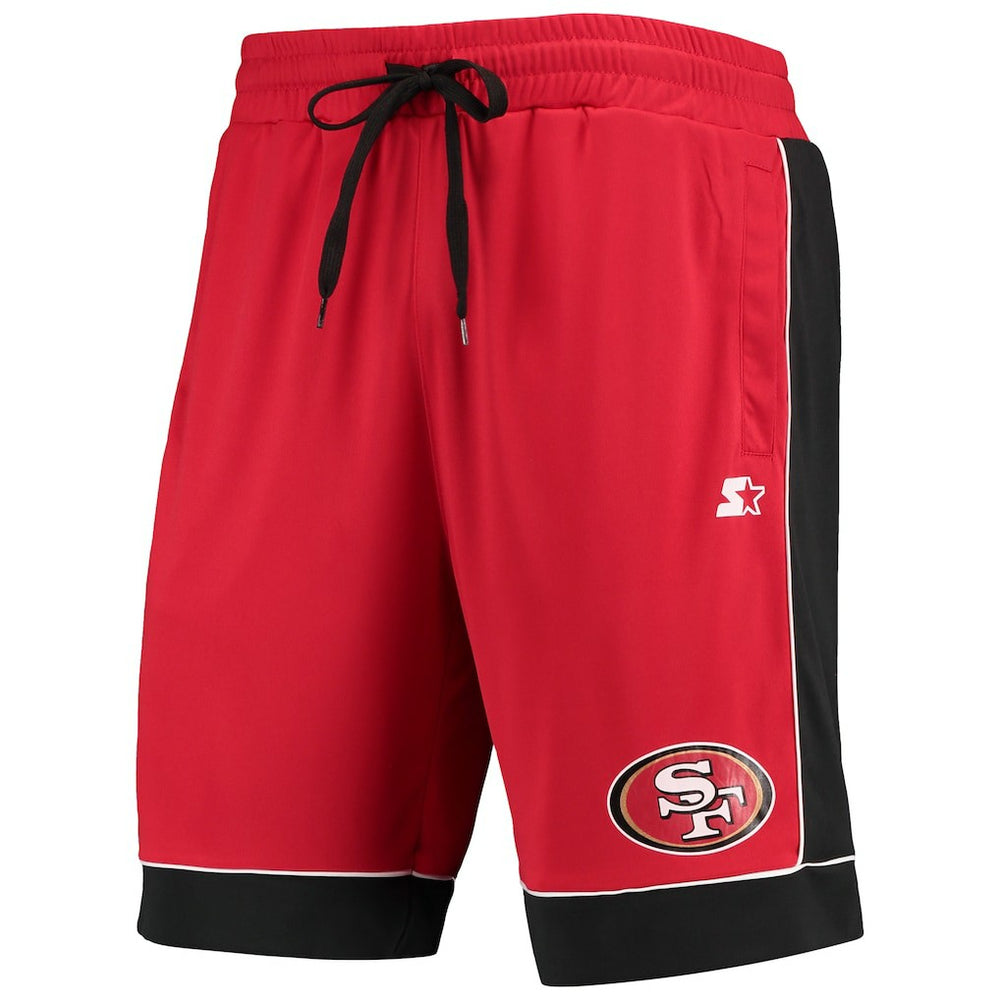 San Francisco 49ers Starter Fan Favorite Fashion Shorts Scarlet/Black