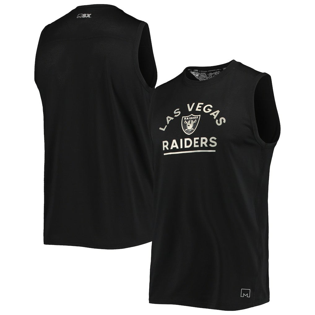 Las Vegas Raiders MSX by Michael Strahan Rebound Tank Top Black