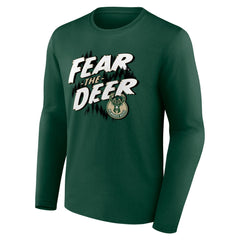 Milwaukee Bucks Tip-Off Long Sleeve T-Shirt Hunter Green