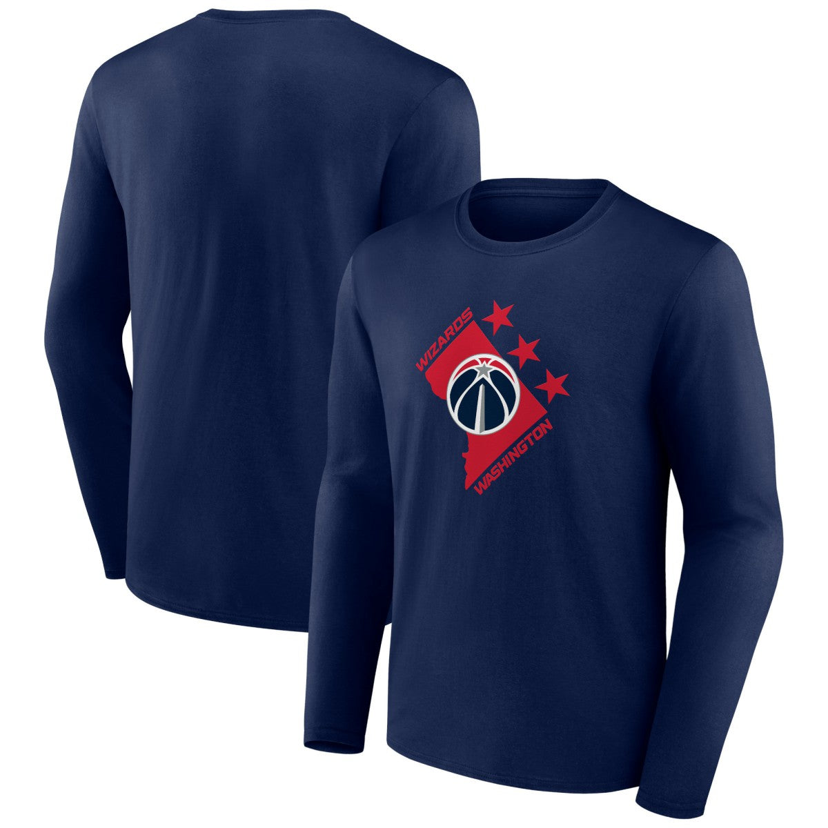 Washington Wizards Tip-Off Long Sleeve T-Shirt Navy