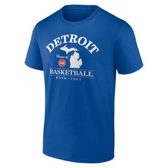 Detroit Pistons Tip-Off T-Shirt Blue