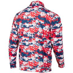 Los Angeles Angels Digital Camo Performance Quarter-Zip Pullover Jacket - Red Jackets