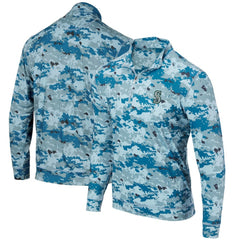 Seattle Mariners Digital Camo Performance Quarter-Zip Pullover Jacket - Blue Jackets