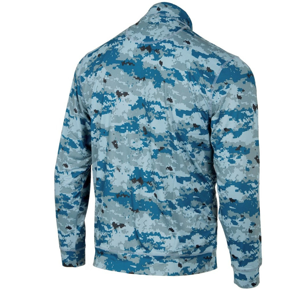 Seattle Mariners Digital Camo Performance Quarter-Zip Pullover Jacket - Blue Jackets