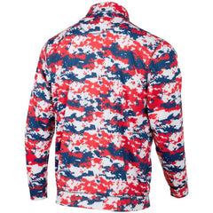 Washington Nationals Digital Camo Performance Quarter-Zip Pullover Jacket - Red Jackets