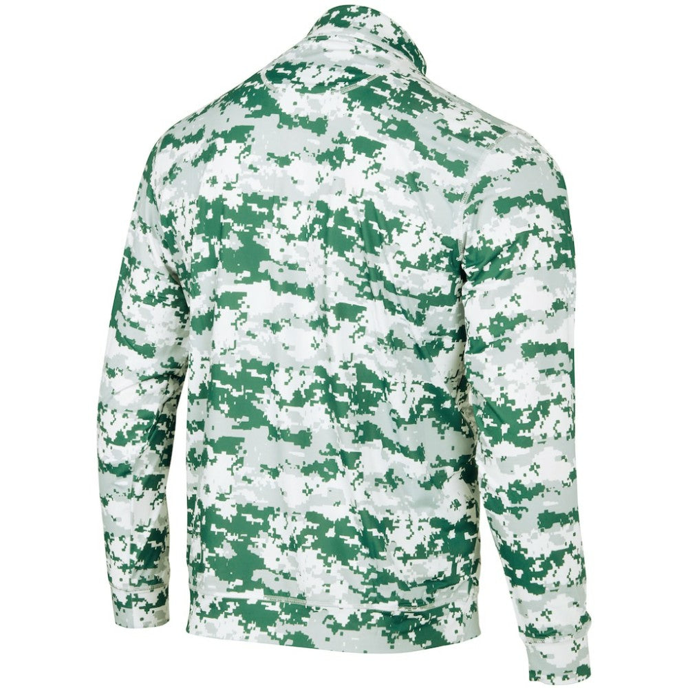 Athletics Digital Camo Performance Quarter-Zip Pullover Jacket - Green Jackets