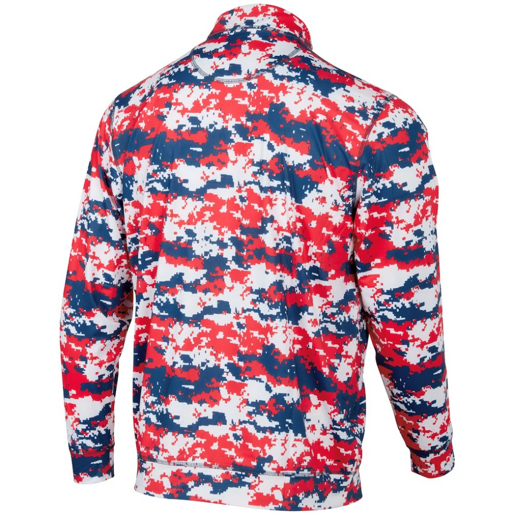 Minnesota Twins Digital Camo Performance Quarter-Zip Pullover Jacket - Red Jackets