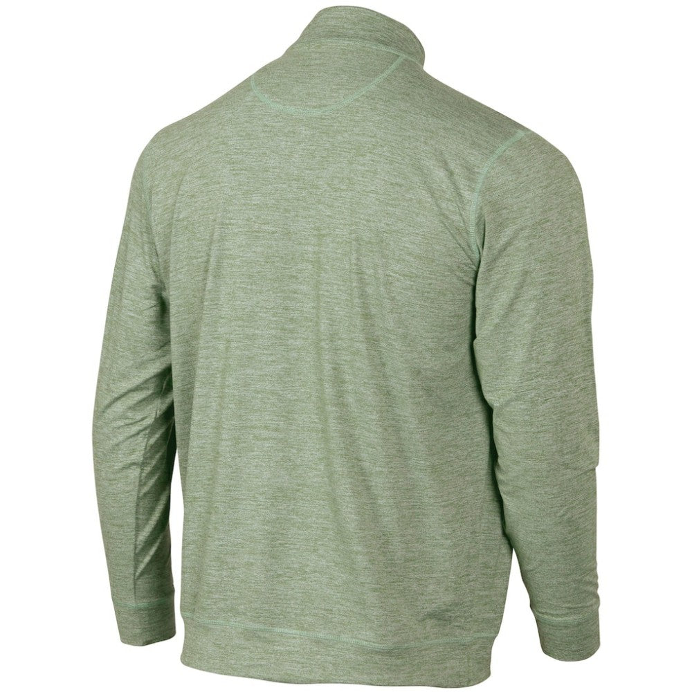 Seattle Mariners Peached Marled Yarn Quarter-Zip Pullover Jacket - Heathered Green Jackets