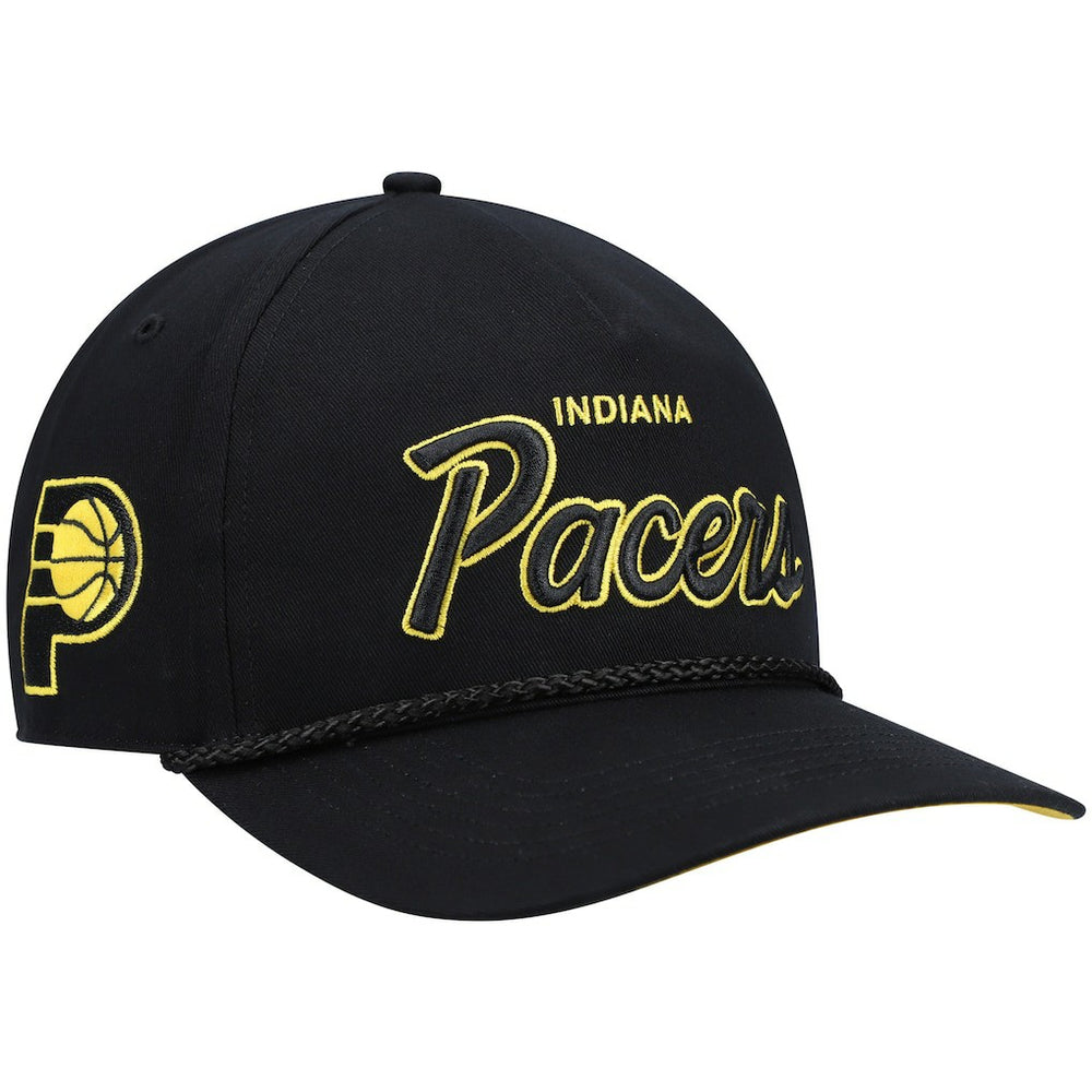 Indiana Pacers '47 Crosstown Script Hitch Snapback Hat Black