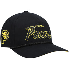 Indiana Pacers '47 Crosstown Script Hitch Snapback Hat Black