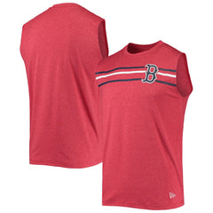 Boston Red Sox New Era Muscle Tank Top - Heathered Red Tanks