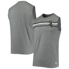 Chicago White Sox New Era Muscle Tank Top - Heathered Gray Tanks