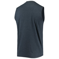 Milwaukee Brewers New Era Muscle Tank Top - Heathered Navy Tanks