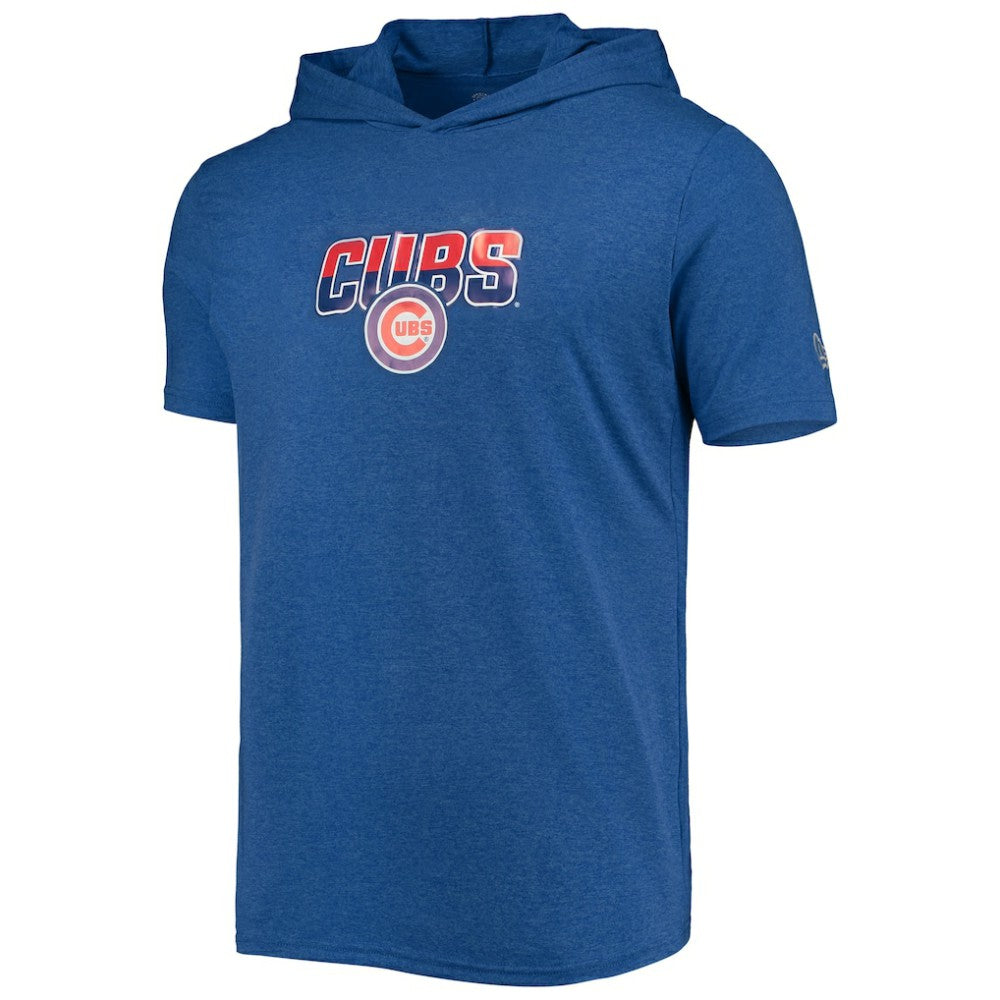 Chicago Cubs New Era Hoodie T-Shirt - Heathered Royal Hoodies