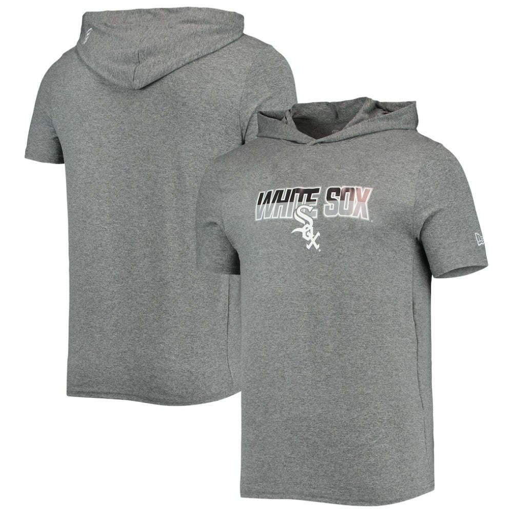 Chicago White Sox New Era Hoodie T-Shirt - Heathered Gray Hoodies