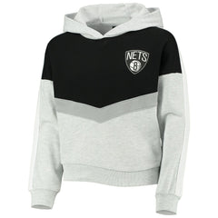 Brooklyn Nets Girls Youth All Yours Pullover Hoodie Heathered Gray